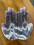 Chevron Amethyst Gratitude Hands