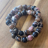 Rhodonite Stretch Bracelets