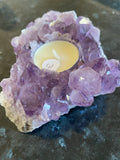 Amethyst Cluster Tea LIght Candle Holder