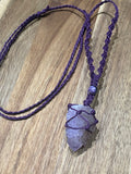 Spirit Quartz Macramé Necklace