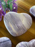 Purple Fluorite Hearts