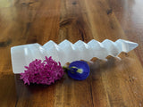 Selenite Spiral Tower Lge