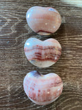 Aztec or Inca Calcite polished Hearts