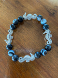 Black Agate Seahorse Bracelets