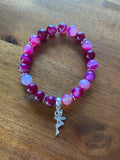 Agate Bracelets Blue and Pink