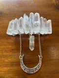 Crystal & Crescent Moon Hair Clips