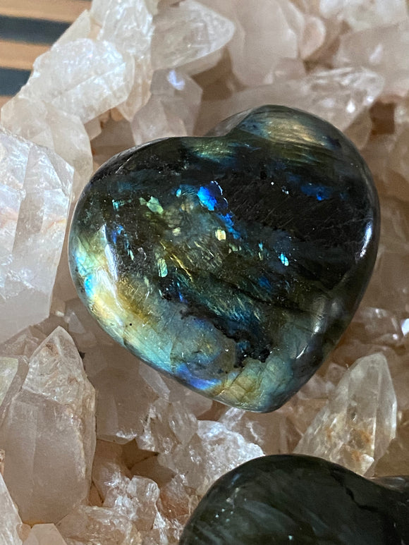 Labradorite Hearts Sml