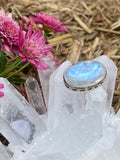 Rainbow Moonstone Ring