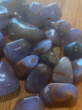 Blue Chalcedony Tumble Stones