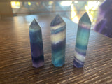 Rainbow Fluorite Points Small