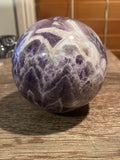 Chevron Amethyst Sphere