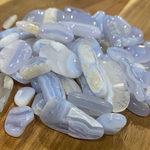 Blue Lace Agate Tumble Stones
