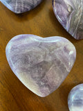 Purple Fluorite Hearts