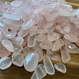 Rose Quartz Tumbles Stones Sml