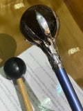 Smokey Quartz, 139hz, Blue, Crystal Tuning Fork