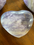 Purple Fluorite Hearts