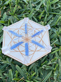 Six Pointed Star & Seed of Life Gridding Plate