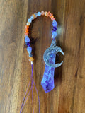 Amethyst Moon Crystal Hangers