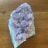 Amethyst Quartz Clusters with Cacoxenite Large