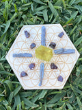 Flower of Life Gridding Plate