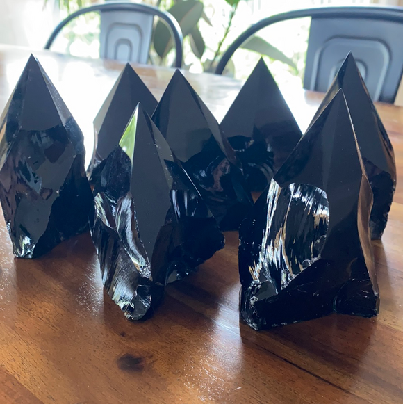 Black Obsidian Points