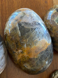 Black Moonstone Palmstones Large