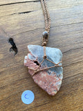 Amphibole Quartz Macramé Necklaces