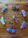 Crystal & Crescent Moon Hair Clips