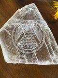 Clear Gypsum (laser etched)