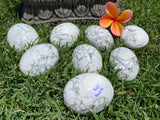 Howlite Palm Stones Ex large